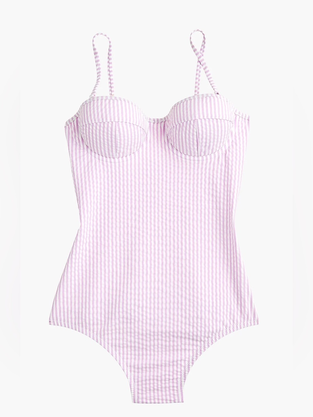 J. Crew Seersucker One Piece Striped Swimsuit Size 4